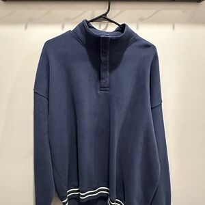 Abercrombie & Fitch Oversized Navy Fleece